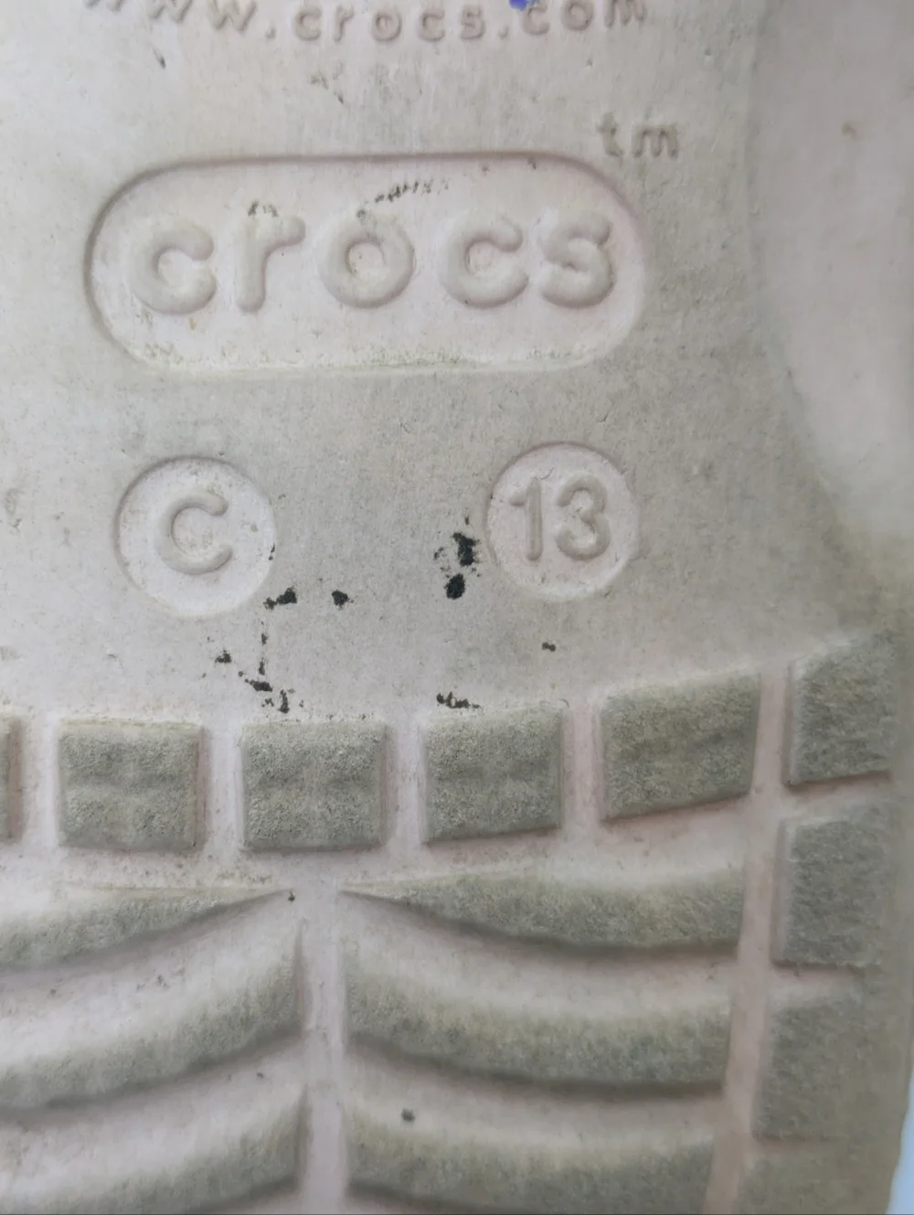 Crocs Pink Sparkles Water Shoe Sandal 13T